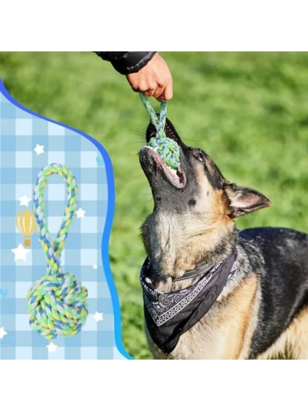 15 Pcs Heavy Duty Dog Rope Toys for Aggressive Chewers - Durable Tug Toys
